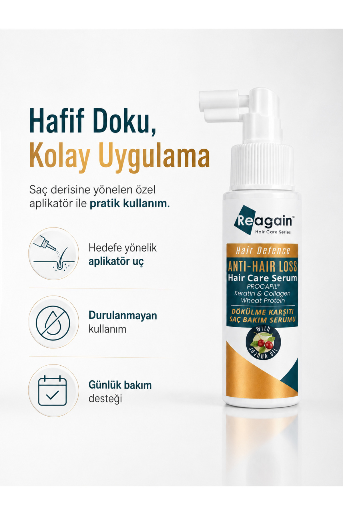 Procapil Kompleksli Güçlendirici Saç Derisi Bakım Serumu, Panthenol, Keratin ve Kolajen Destekli, 50 ml — KN0020 — تصویر 7 از 7