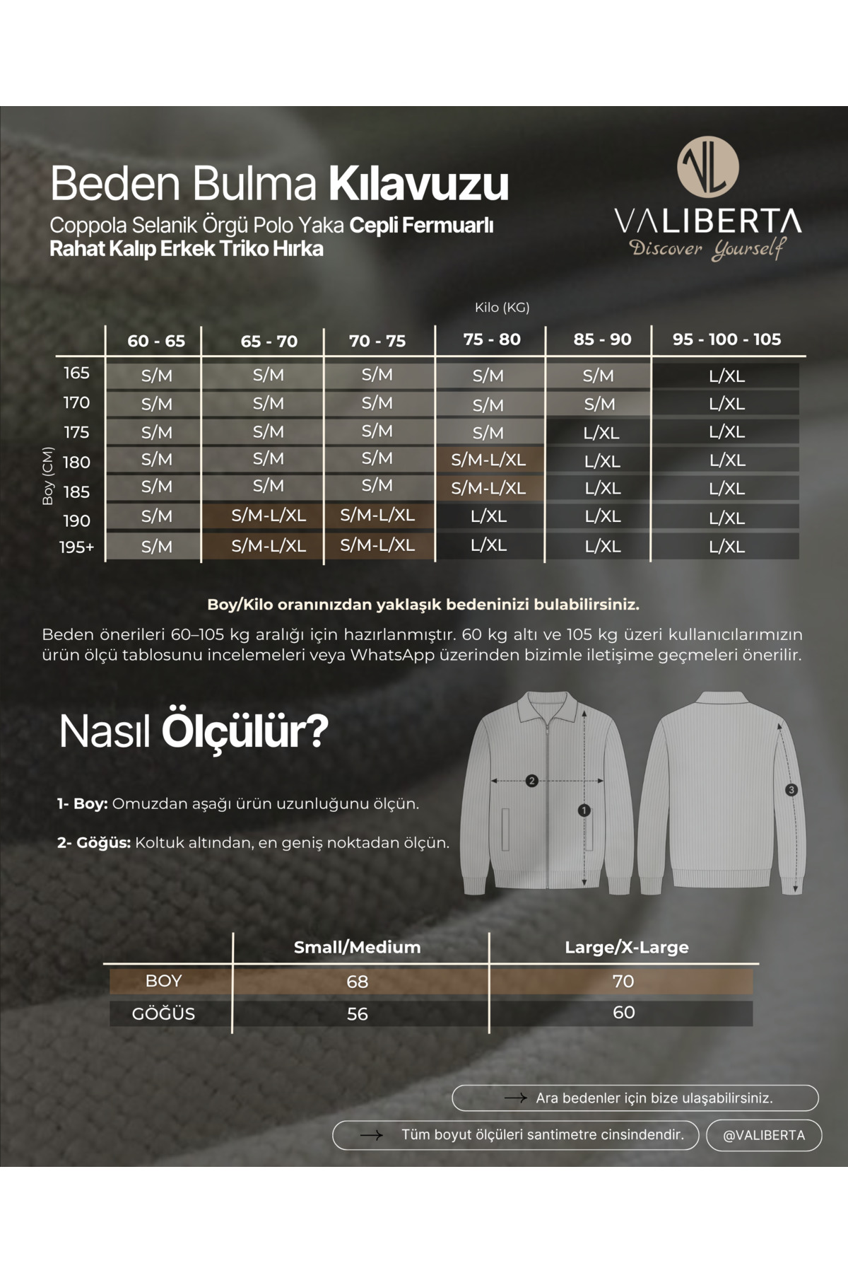Valiberta Coppola Selanik Örgü Polo Yaka Cepli Fermuarlı Rahat Kalıp Erkek Triko Hırka - Füme görsel 8