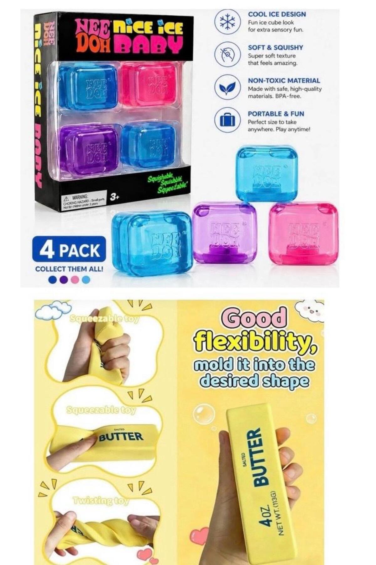 Pofika Needoh Nice Cube 4'lü Paket + Butter Tereyağ Stress Soft