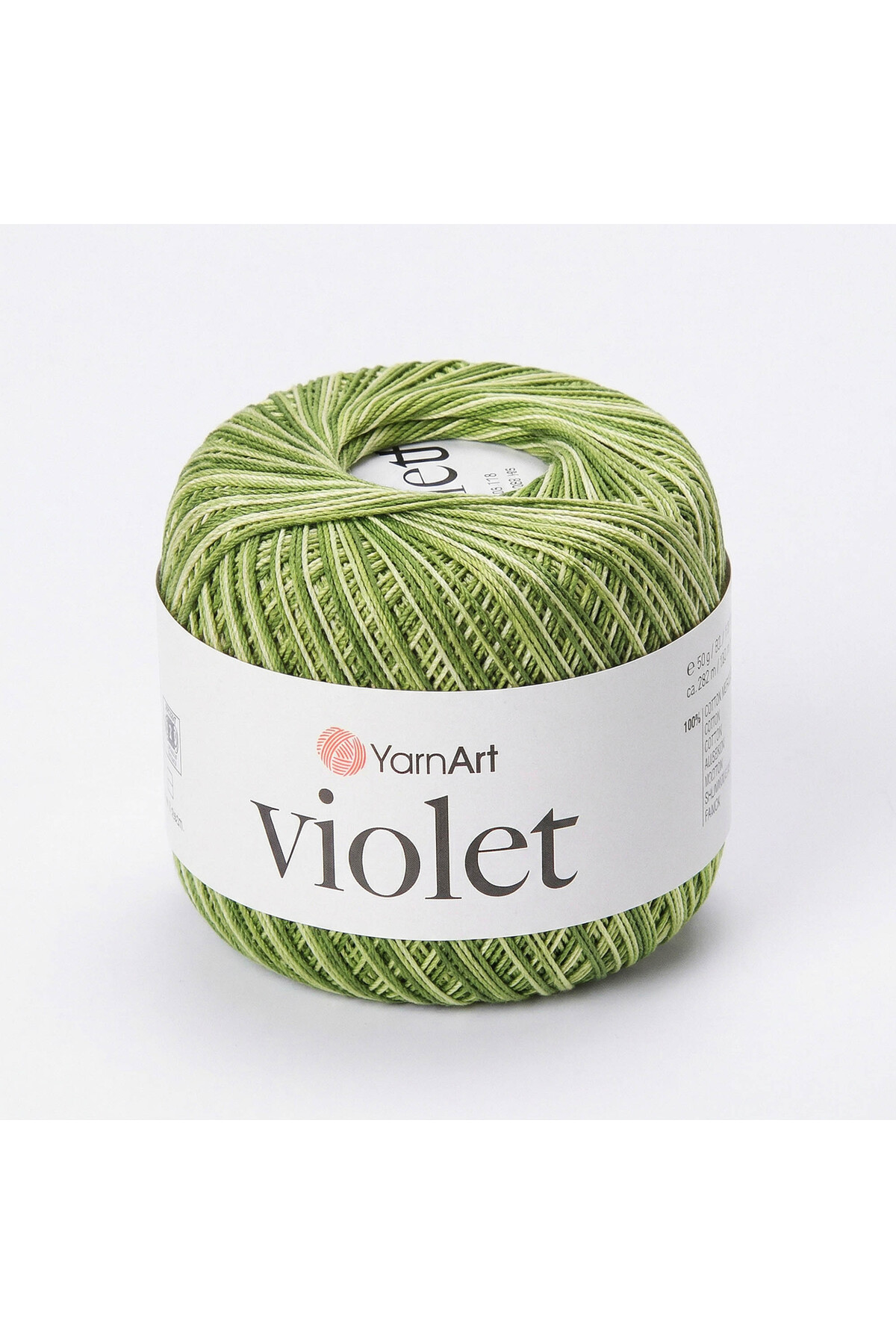 Yarnart Vıolet Melange - Ebruli, Merserize Dantel Ebruli-0188