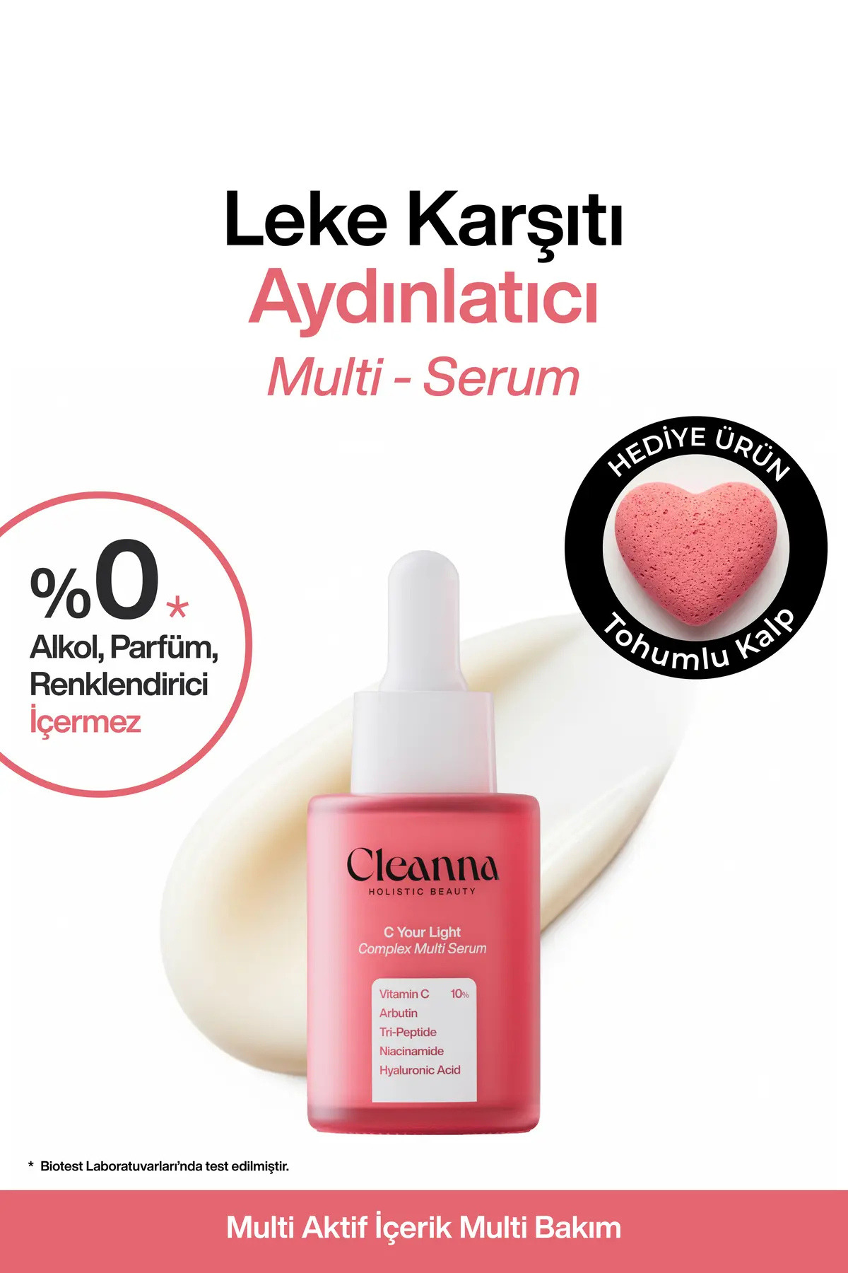 Leke Karşıtı Serum 30 ml | Aydınlatıcı C Vitamini Serumu | Cilt Tonu Eşitleyici Peptitli Bakım — 5001