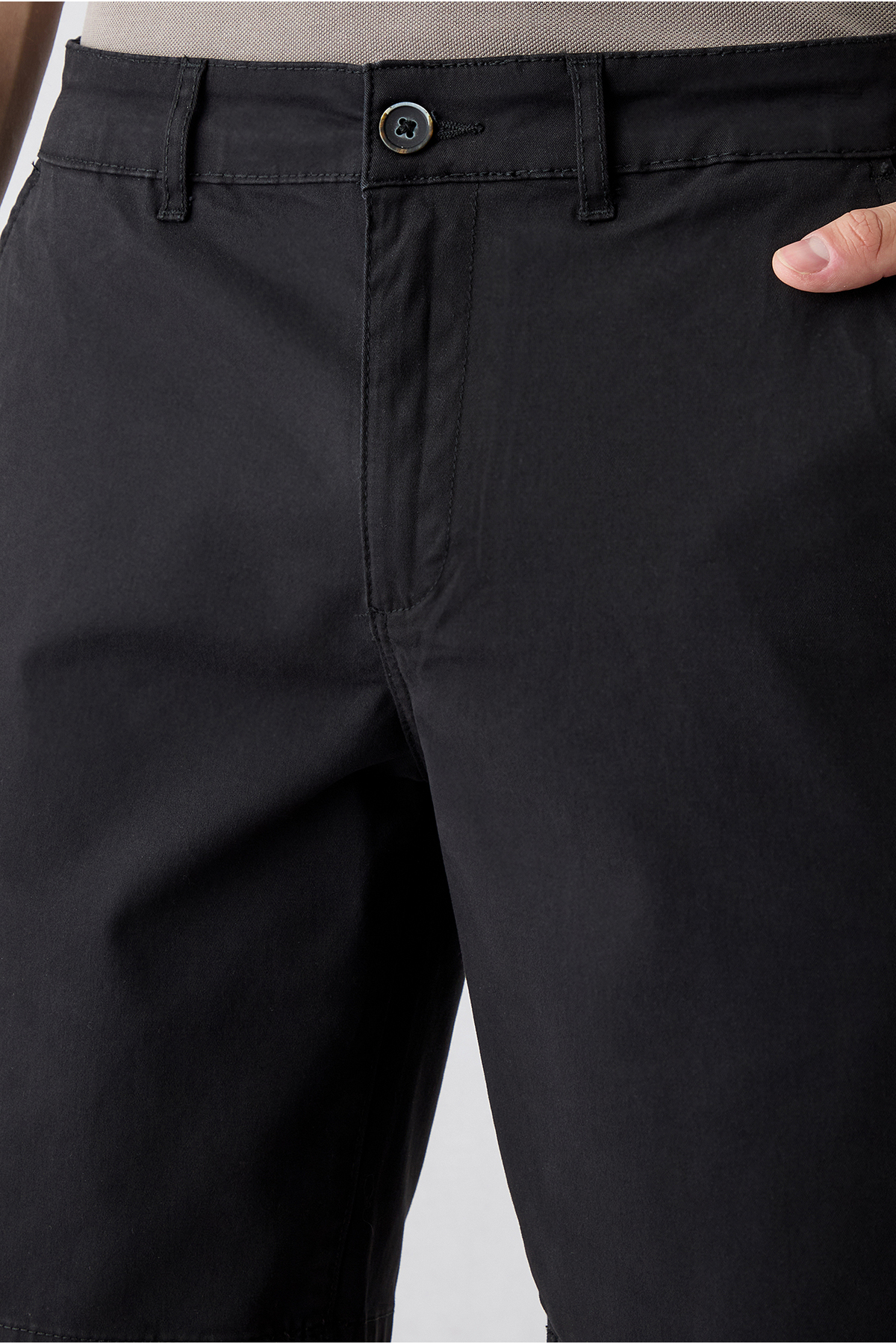 Kiğılı Regular Fit Standart Kesim Yan Cepli Pamuklu Bermuda Şort görsel 4
