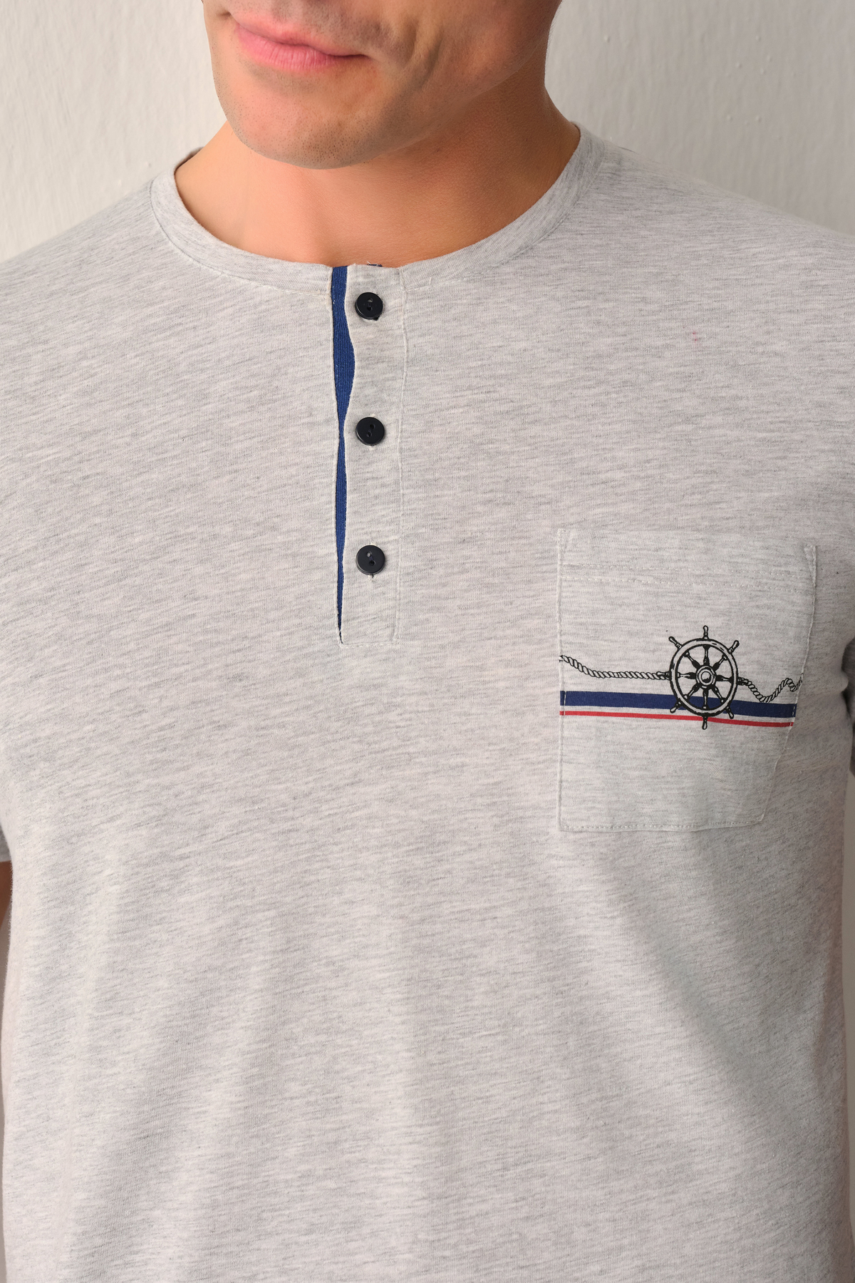 SUWEN Anchor Erkek Pijama Takımı görsel 3