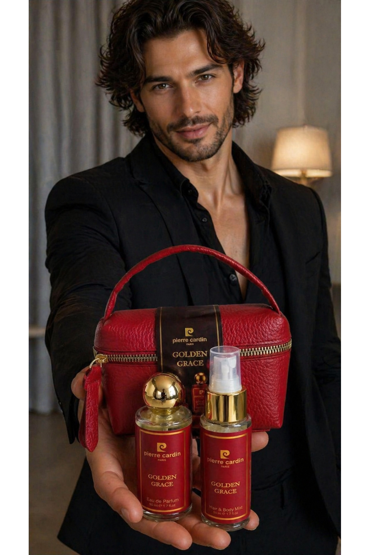 عطر زنانه جدید گلدن گریس ۵۰ میلی‌لیتر ادوپرفیوم + اسپری بدن مو ۵۰ میلی‌لیتر + کیف — TYC3A98F50CE5B701F7AAE900 — تصویر 6 از 6