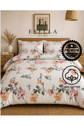 Esella Home Luxury Saten-Cotton | Çift Kişilik Nevresim Set | 82 Tel