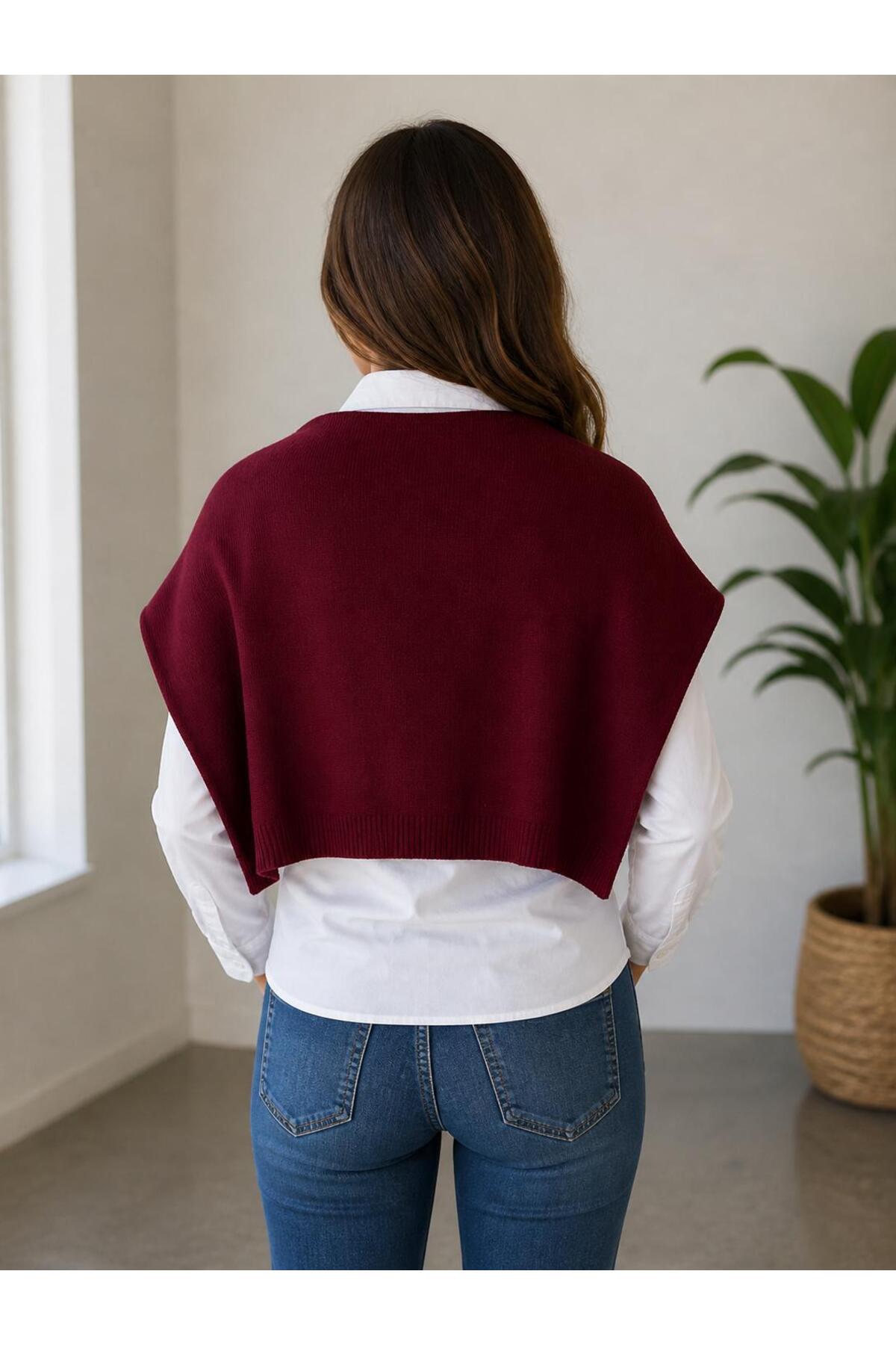 esma trend Kare Parçalı Patchwork Atkı-Spor Triko Örme Omuz Atkısı Unisex Boho Şal-Atkı görsel 2