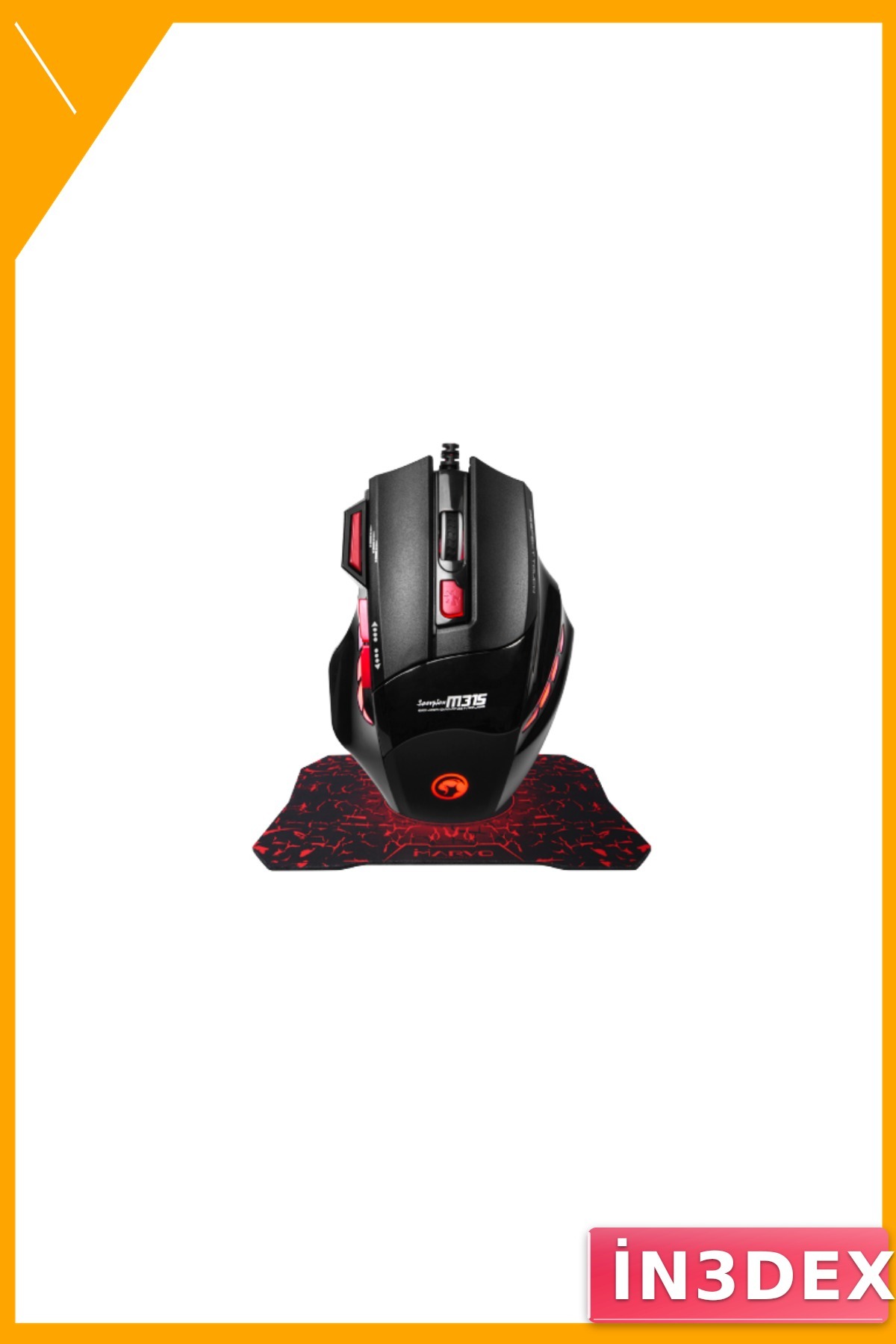RGB Aydınlatmalı 7 Tuşlu Oyuncu Mouse ve Mousepad Seti