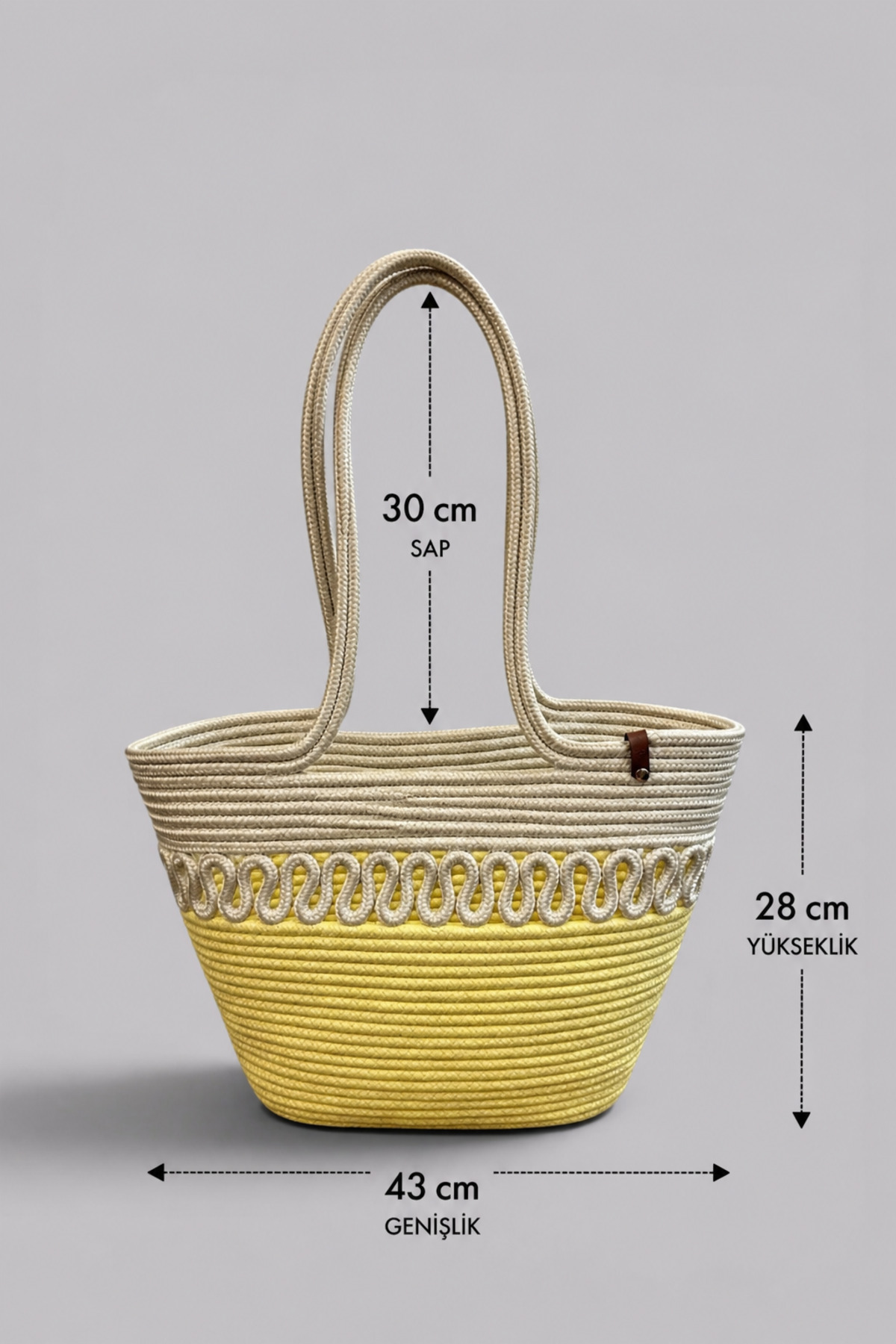 Wicker Jute Women's Shoulder Bag, 100% Handmade, Cotton, Vegan, Jute Wicker Beach Bag