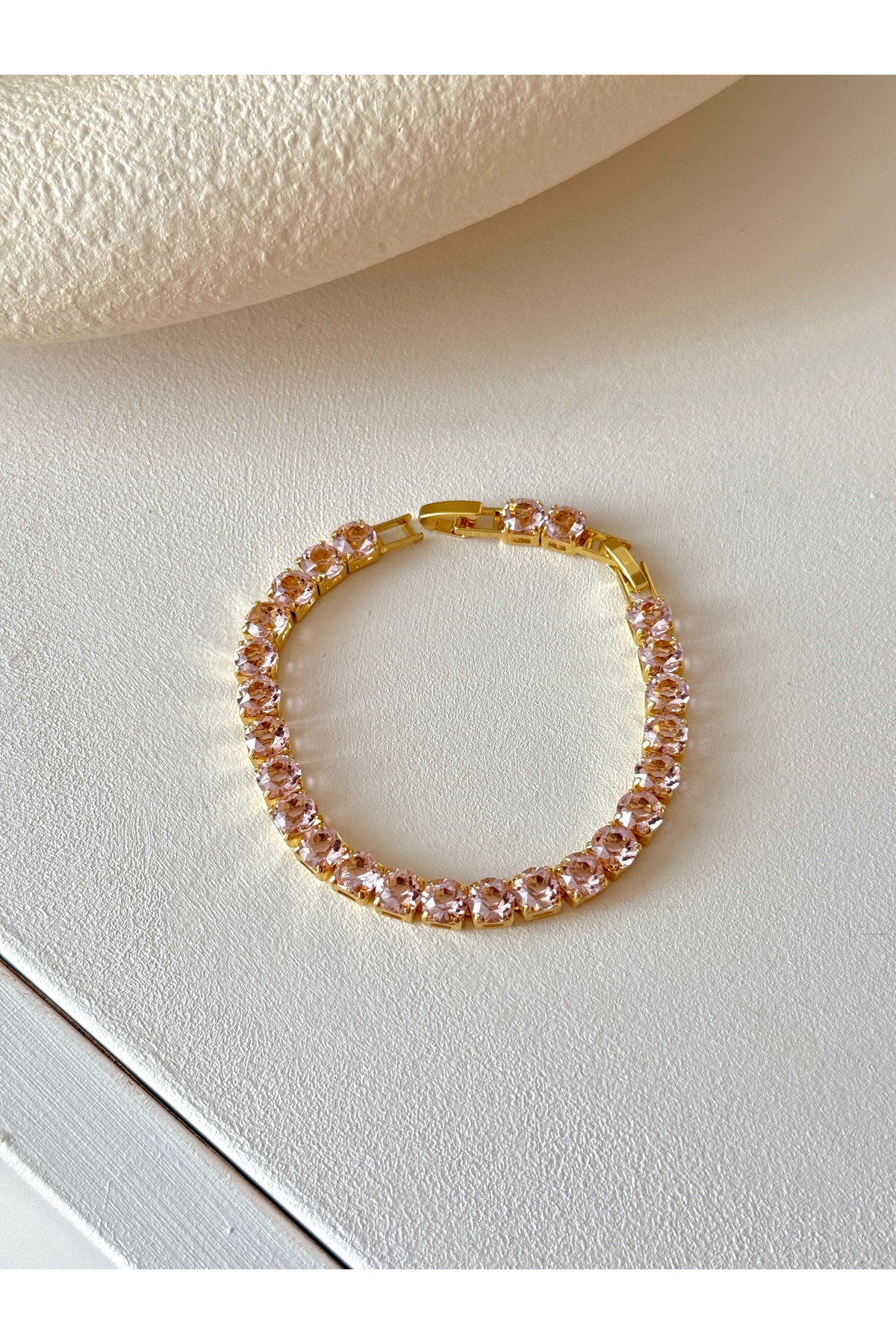 Steel Zircon Stone Waterway Bracelet