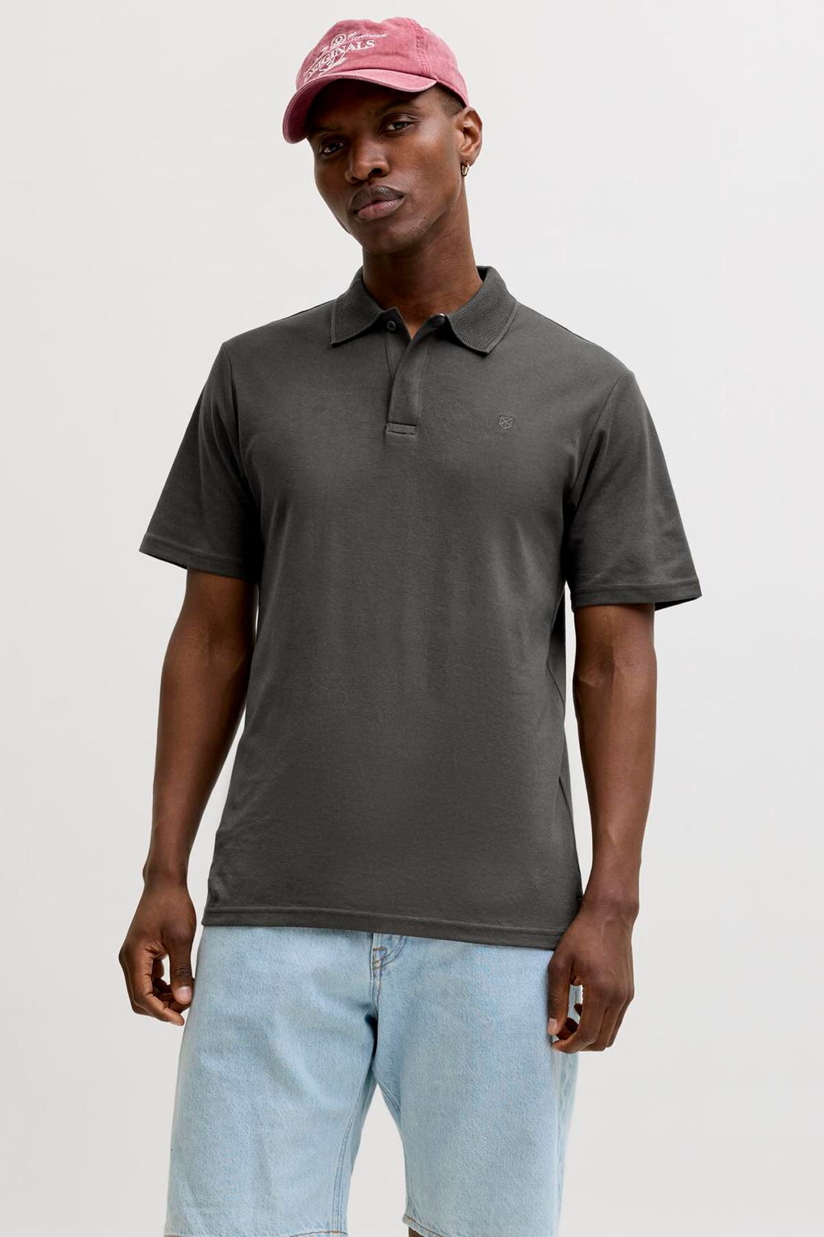 تی‌شرت یقه گرد مردانه با گلدوزی - رادنی جک اند جونز پولوشرت Jack & Jones