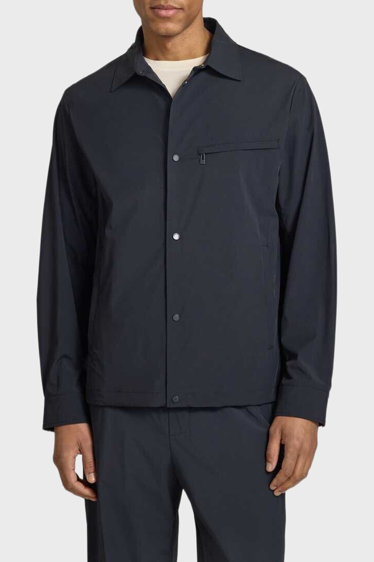 کاپشن مردانه یقه کلاسیک دکمه‌دار مدل Relaxed Fit XM002818 AF22572 UB101 آرمانی اکسچنج کت Armani Exchange