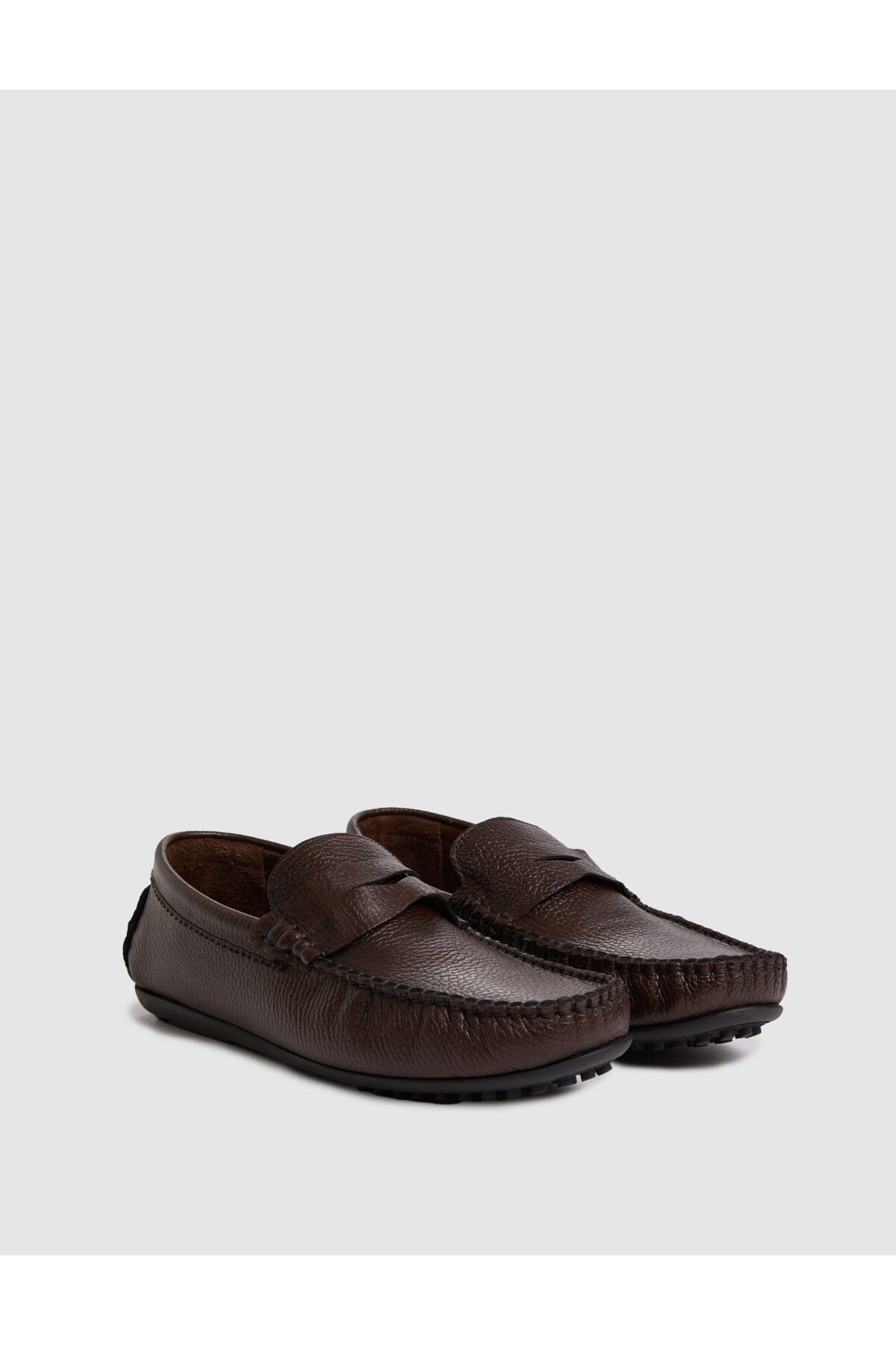 Pierre Cardin Kahverengi Bant Detaylı %100 Deri Loafer Ayakkabı 50327105-VR029