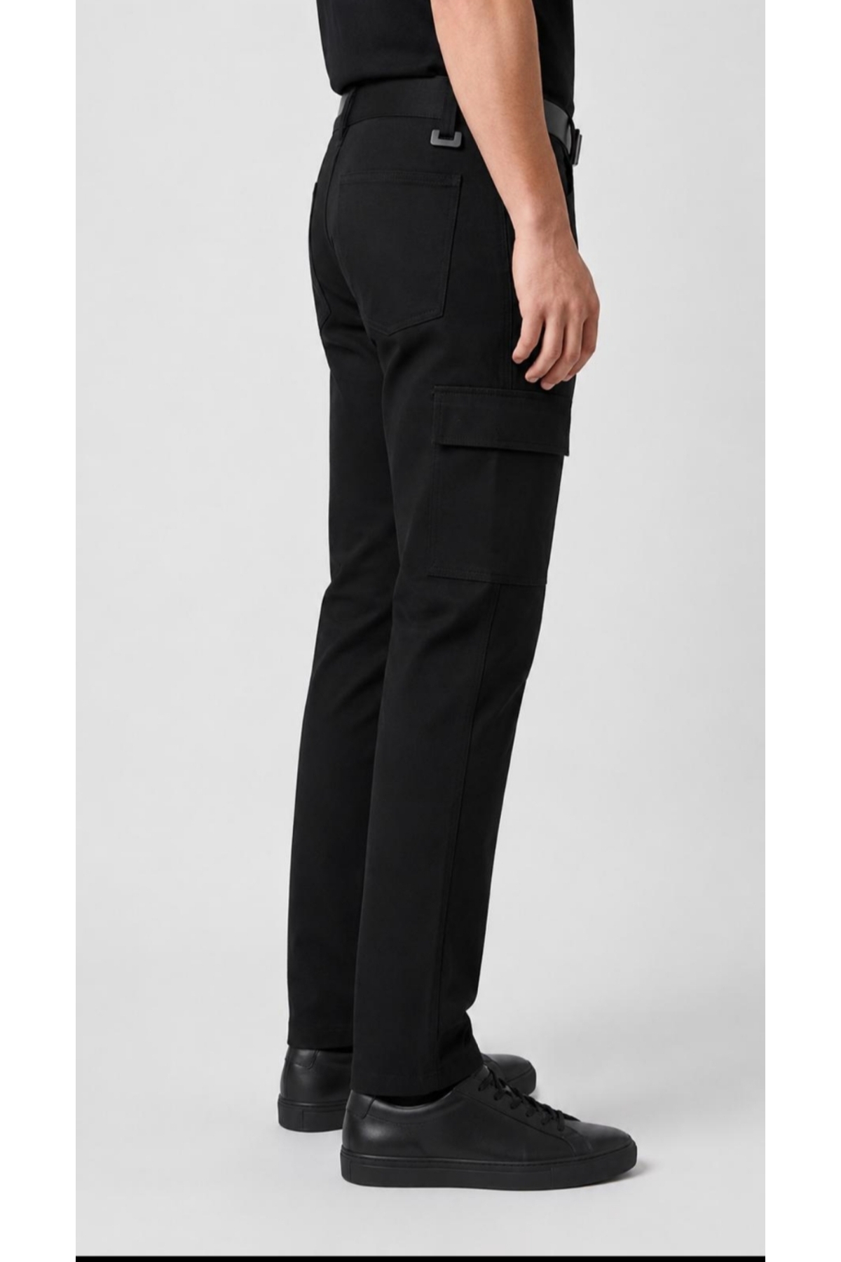 BeyzDenim LİKRALI KARGO BÜYÜK BEDEN GABARDİN PANTOLON KLASİK görsel 2