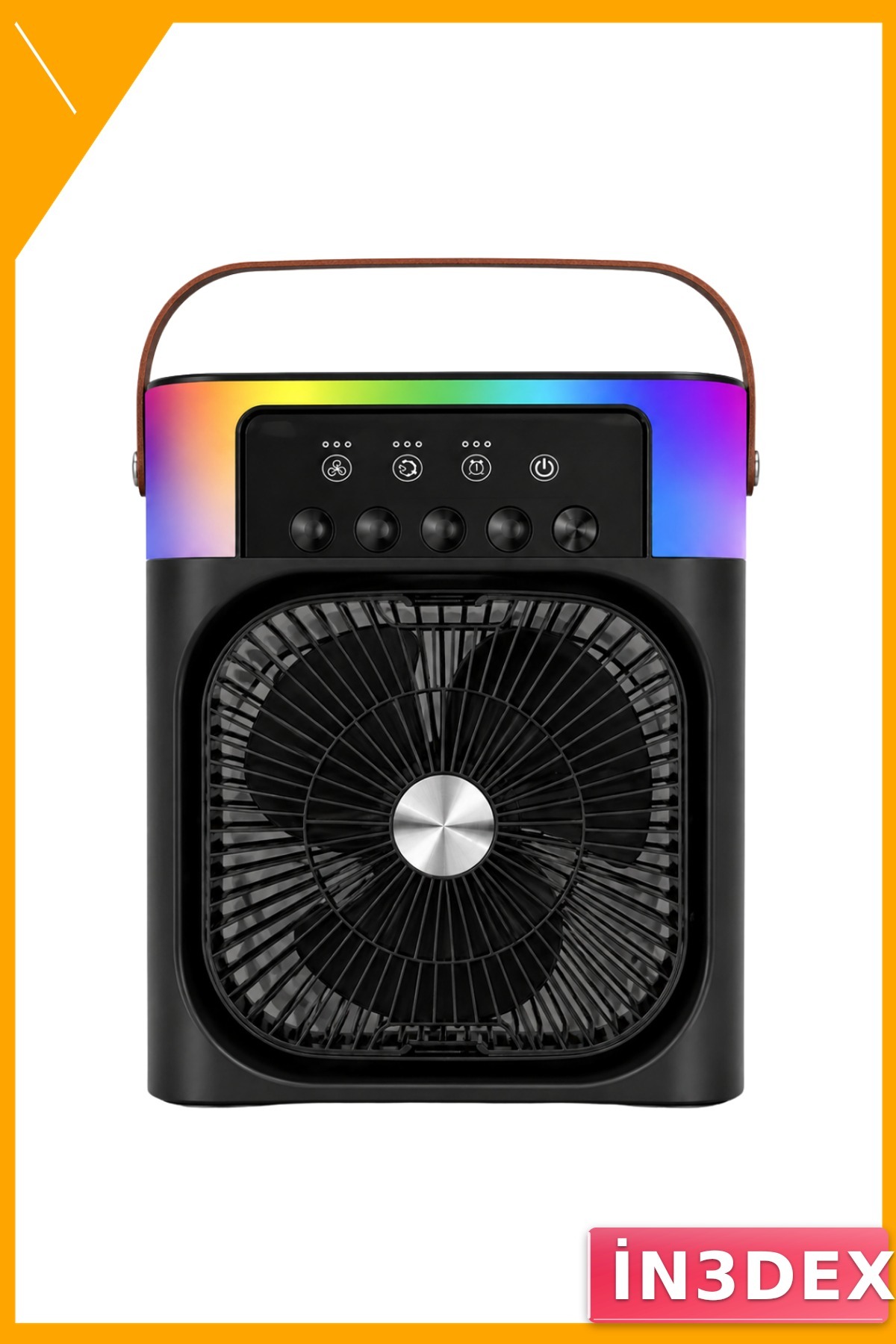 Taşınabilir USB Şarjlı Sprey Fan Mini Klima RGB Işıklı Masaüstü