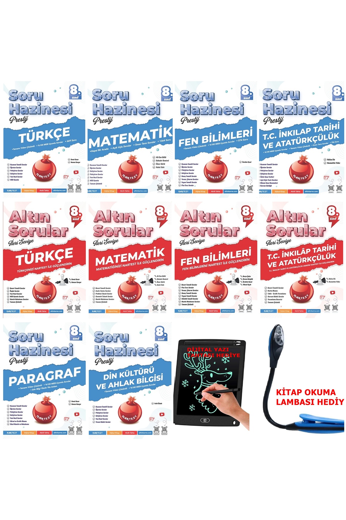 Nartest Yayınları 2026-2027 Müfredat 8 Sınıf Tüm Dersler Soru