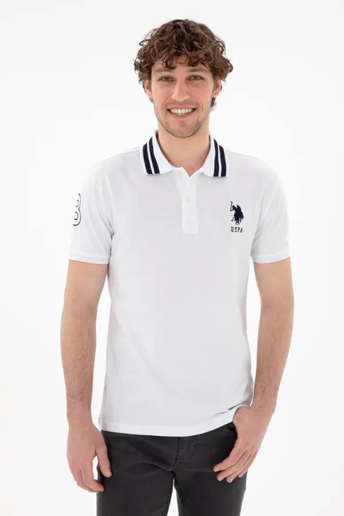 پولوشرت مردانه یقه پلو | یو اس پولو U.S. Polo Assn. 26Y129000053_129002 TR - تصویر 3