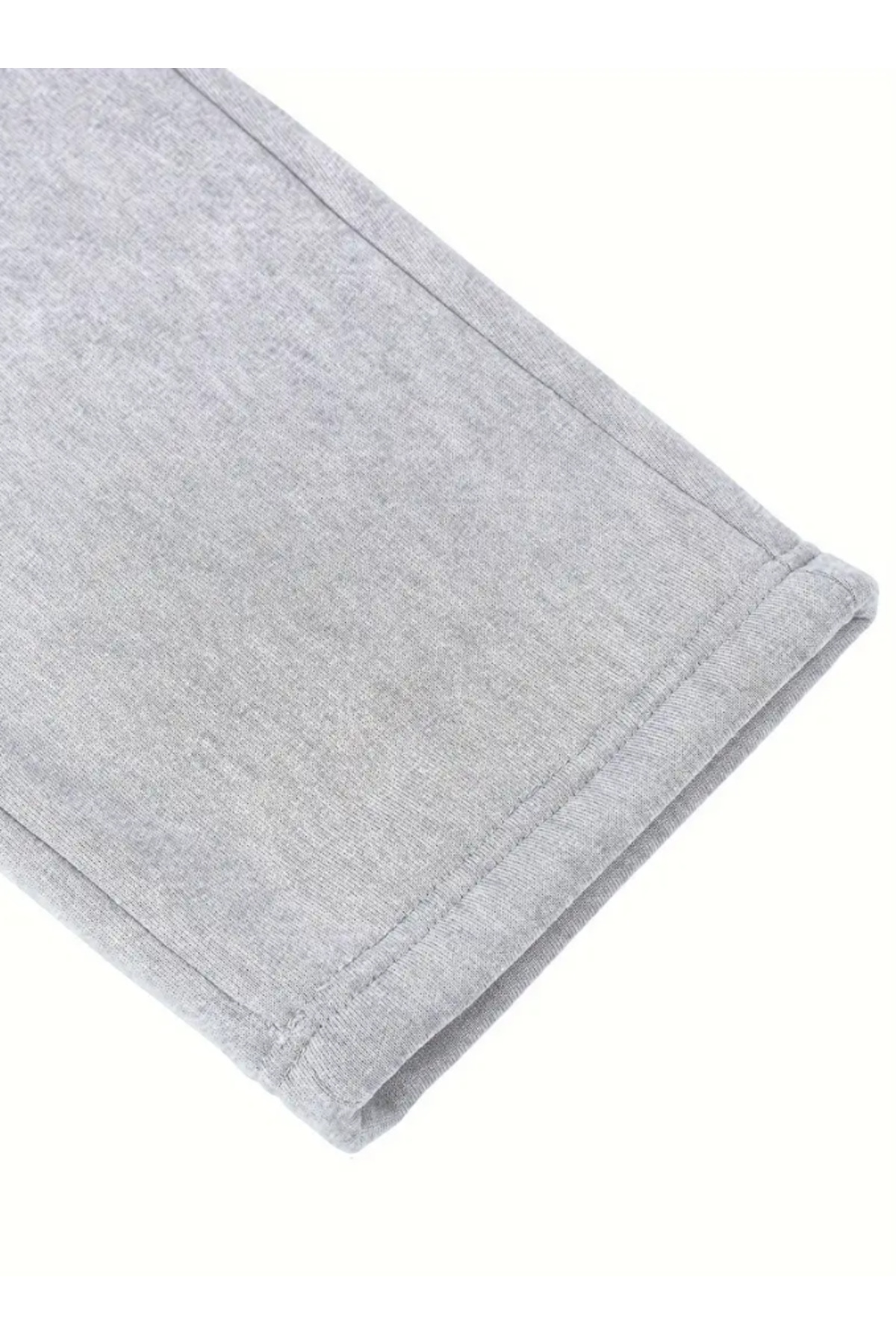 CANDERO Kadın Gri -Eşofman Altı- Oversize Rahat Casual Günlük Eşofman Beli Bağcıklı Ayarlanabilir Yıkamalı Kumaş görsel 6