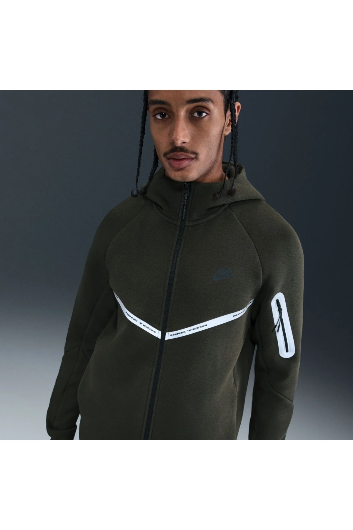 سویشرت مردانه رفلکت مدل Tech Fleece Windrunner FZ از برند Yakamoz Sport نایکی سویشرت اسپرت Nike