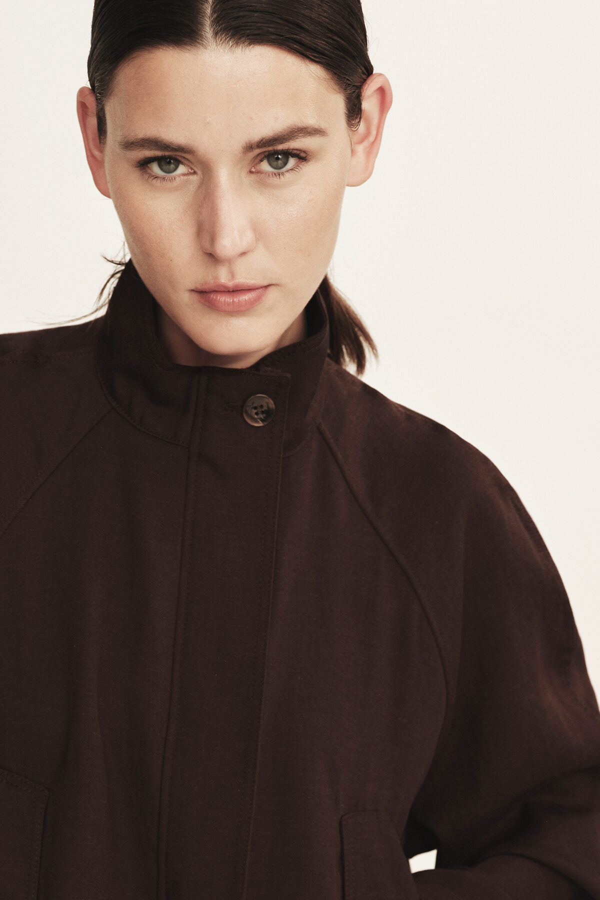 H&M Keten Karışımlı Oversize Ceket