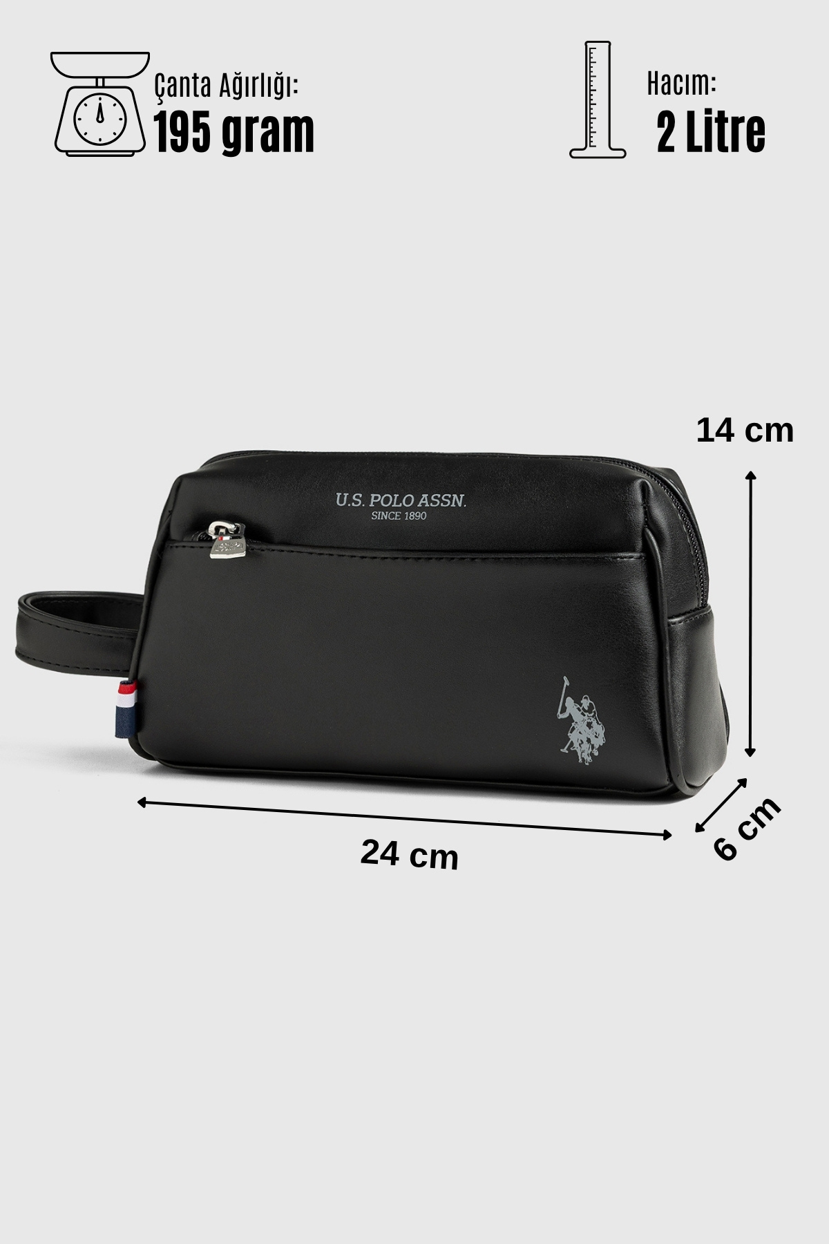کیف دستی و کلاچ مشکی U S POLO ASSN مدل 26046-26047 — 6