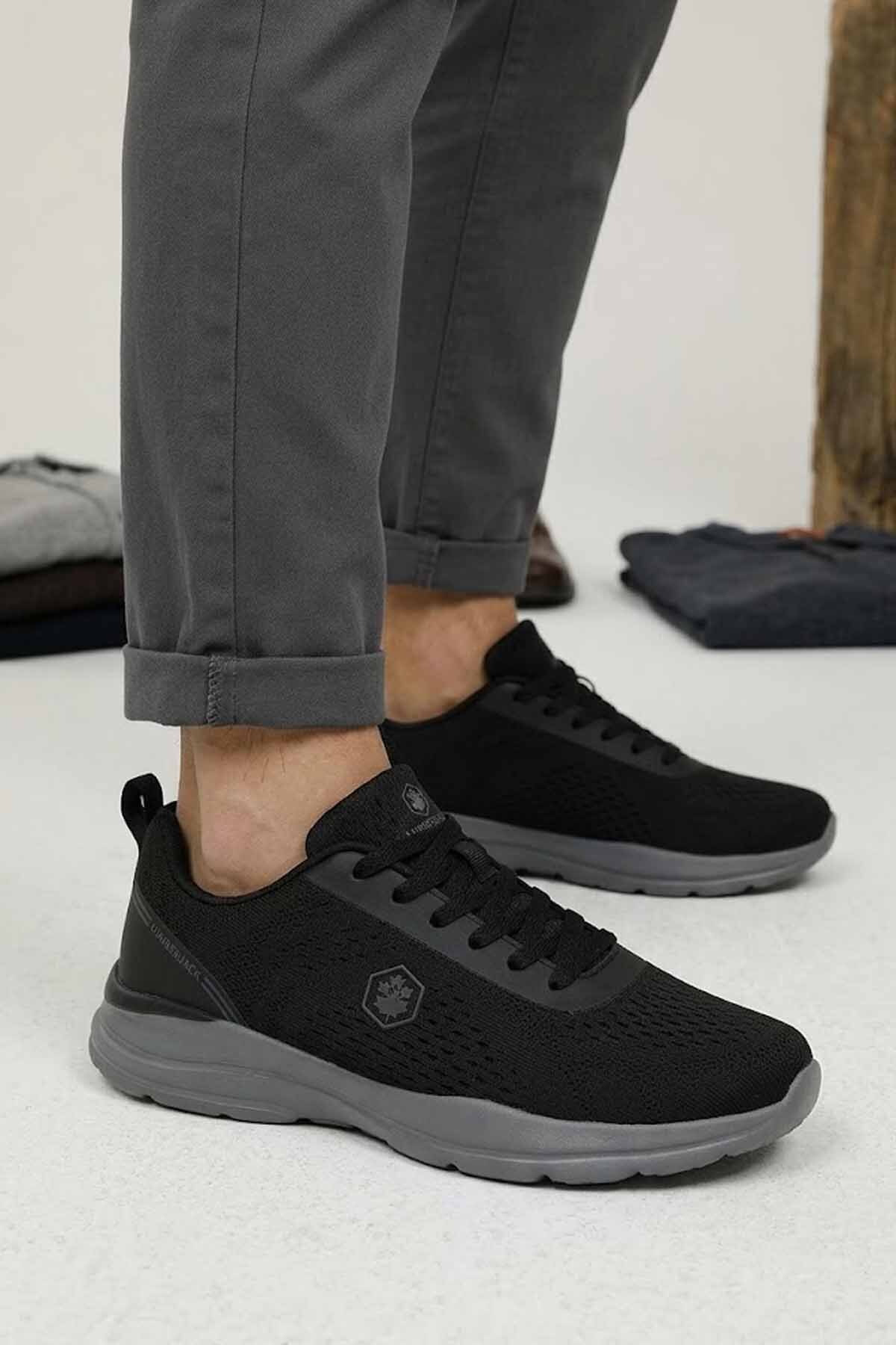 lumberjack Sport Erkek Siyah Gri 2.0 Günlük -Yürüyüş Ayakkabısı Sneaker görsel 2