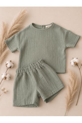 Nuno Touch Unisex Çocuk Müslin Takım Summer Ease Set 854 TL Fırsatı