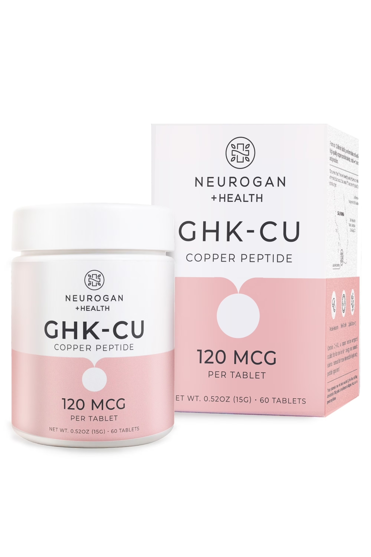 Neurogan Copper Peptide GHK-CU, 120 mcg, 60 Tablets Usa Menşeii