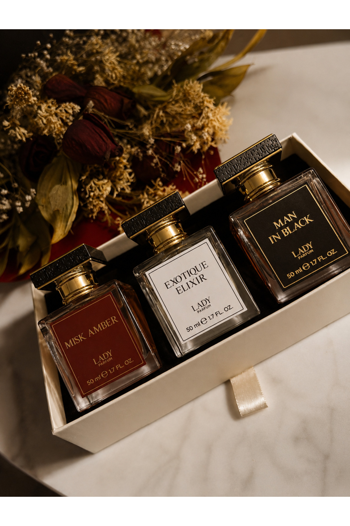 lady parfüm 3'lü Set 3x50 ml EDP Unisex Parfüm Seti - Fiyatı