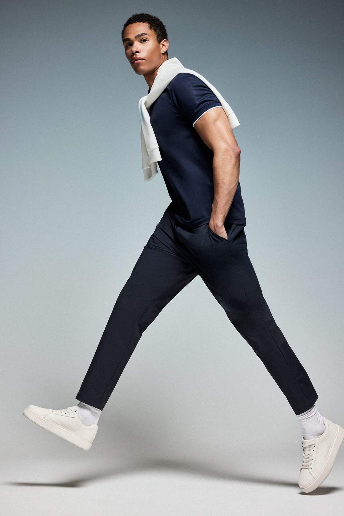 Slim Fit Pantolon G1036AX26SP — سرمه‌ای — تصویر 3 از 6