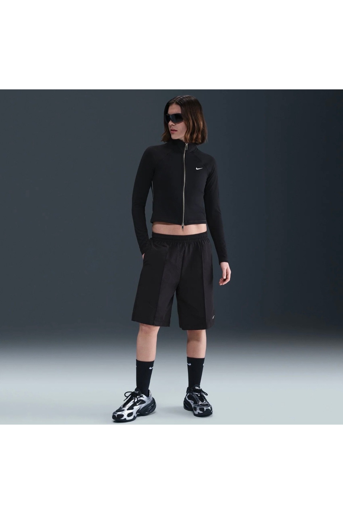 Nike Sportswear Jacket Kadın Siyah Ceket KUZEY SPORT görsel 4