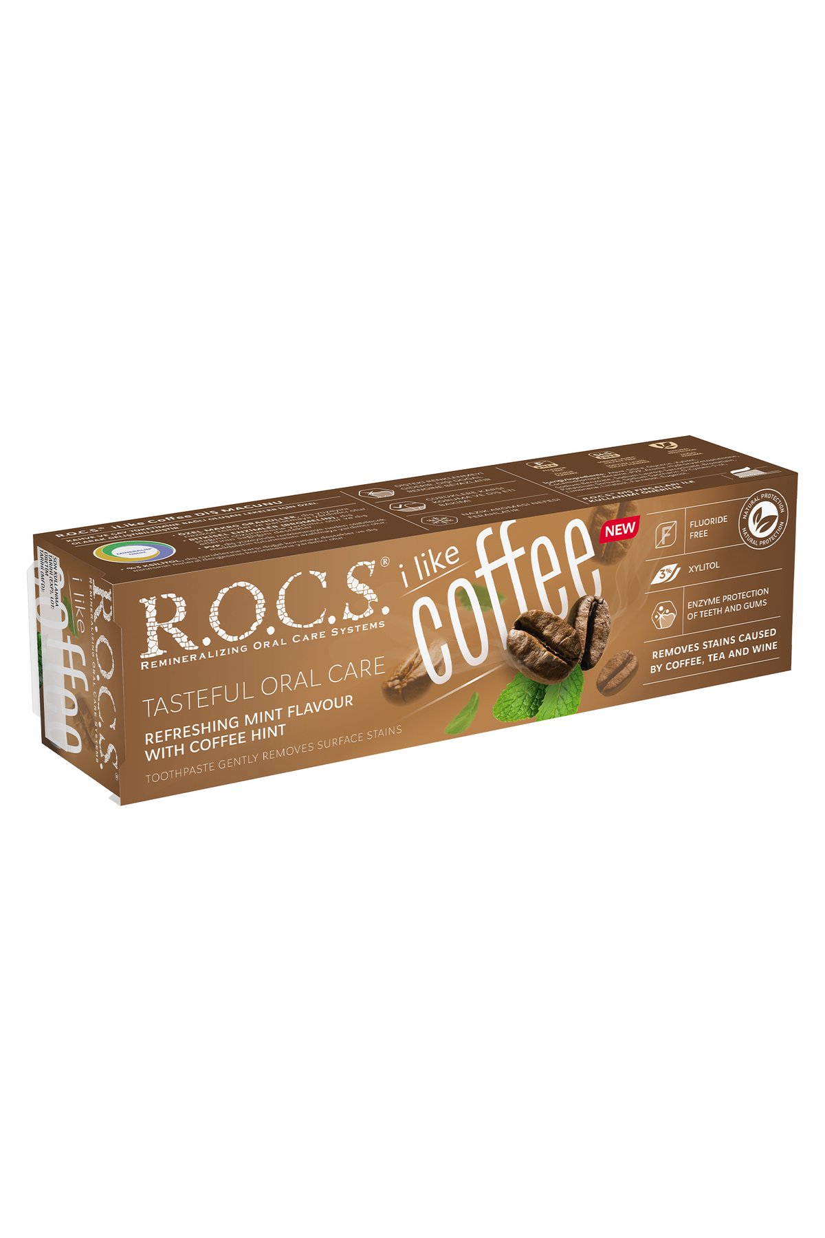 rocs toothpaste coffee and tobacco R.O.C.S. Vitamin E also contained binds toxins and heavy metals to protect the entire body Delivery service from Germany -