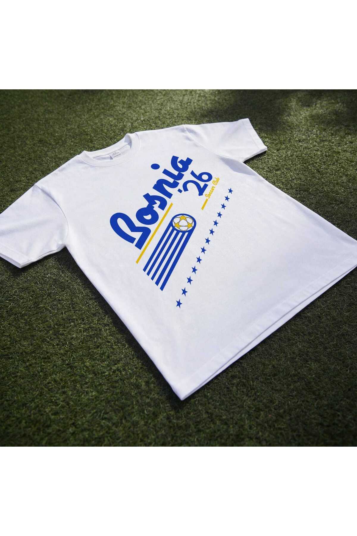 Grafftee Clothing Bosnia World Cup 2026 Baskılı Unisex Oversize T