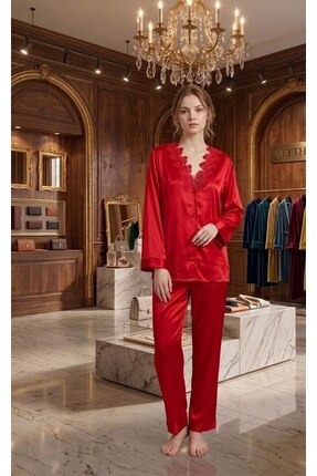 Petites Pierres KADIN DANTELLİ SATEN GECELİK