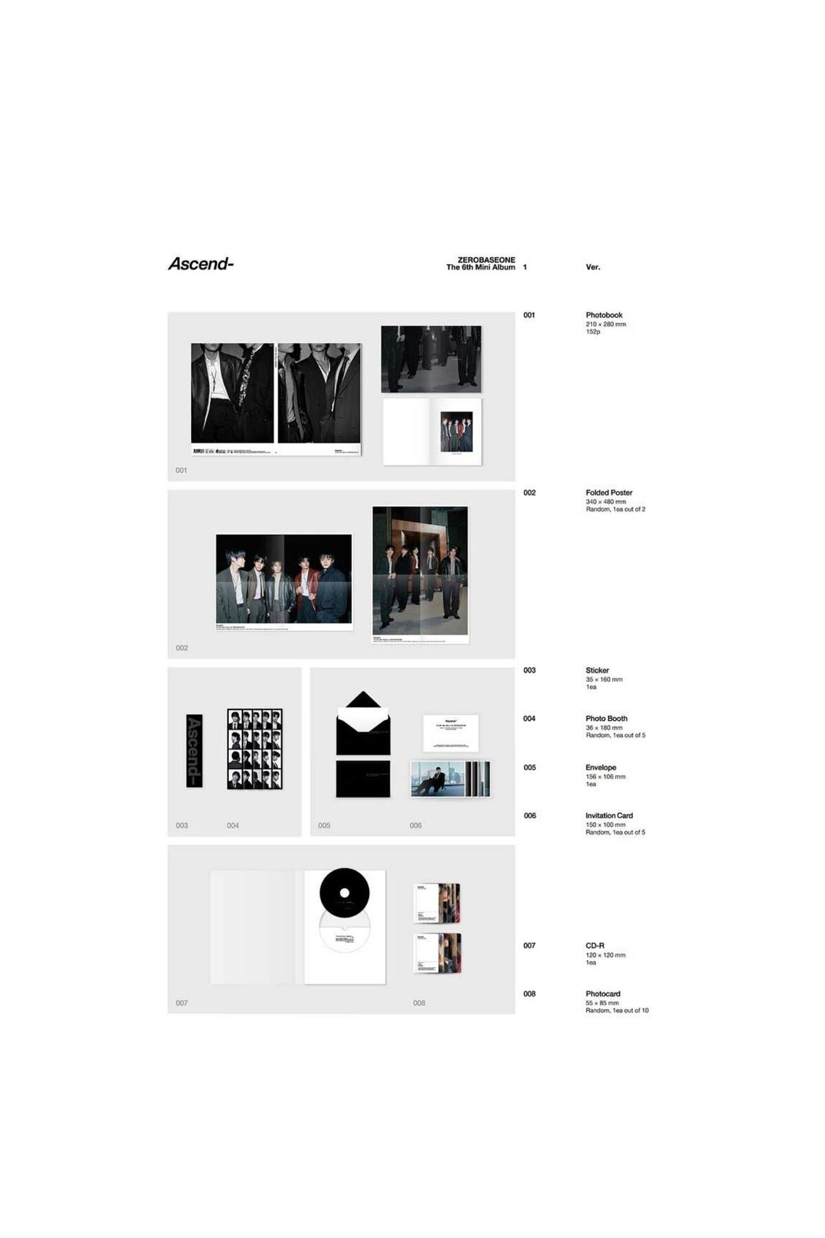 Kpop Dünyasi ZEROBASEONE – The 6th Mini Album [Ascend-] (Photobook