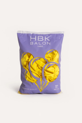HBK Balon Pastel 11" Balon Hbk Sarı 100'lü