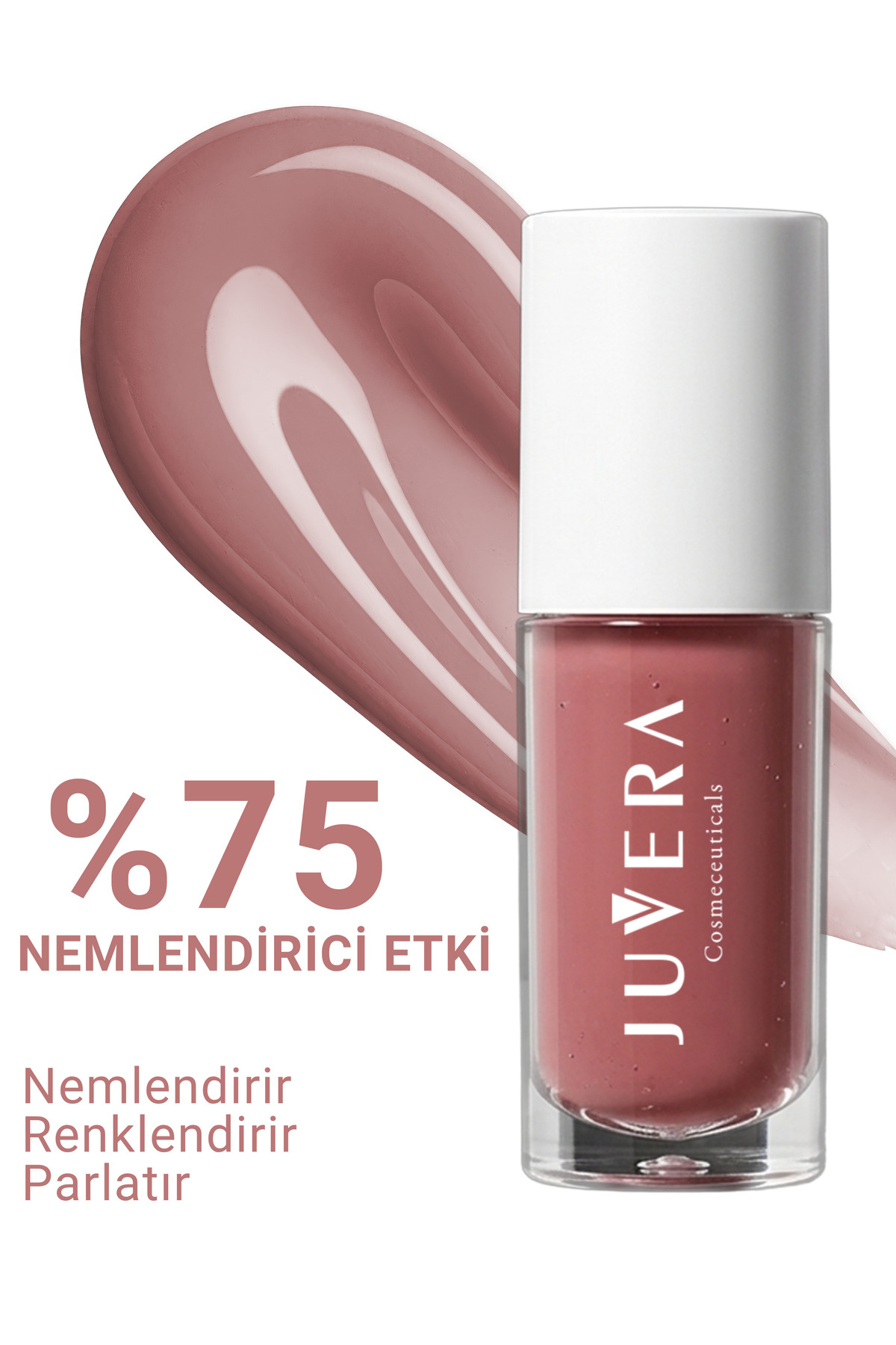 Lip Gloss | Nemlendirici Etkili Renkli Dudak Parlatıcısı Peach | Lip Gloss Peach 3 in 1 - NO 101 — صورتی 100 07 002 — تصویر 3 از 8