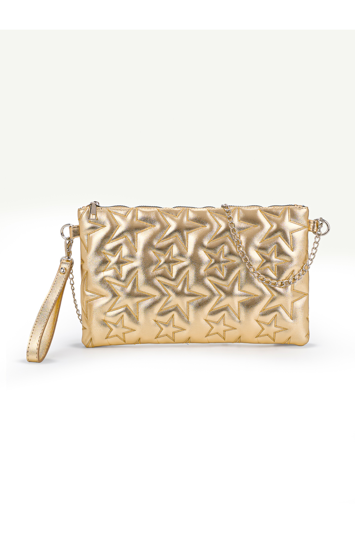 Mojeva Kadın Yıldız Nakışlı Zincir Askılı Portföy & Clutch Çanta