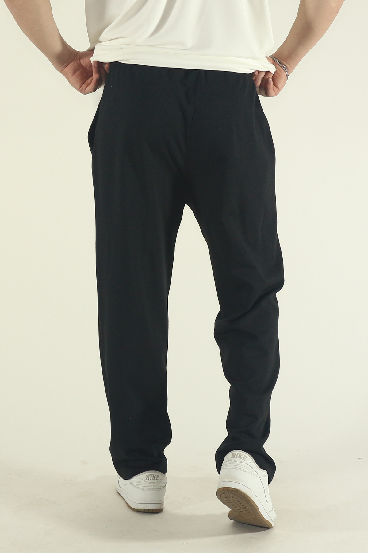 STRAVON Erkek Baggy Oversize Relaxed 4 Mevsim Eşofman Altı Bol Paça 2 İplik Tam Kalıp görsel 8