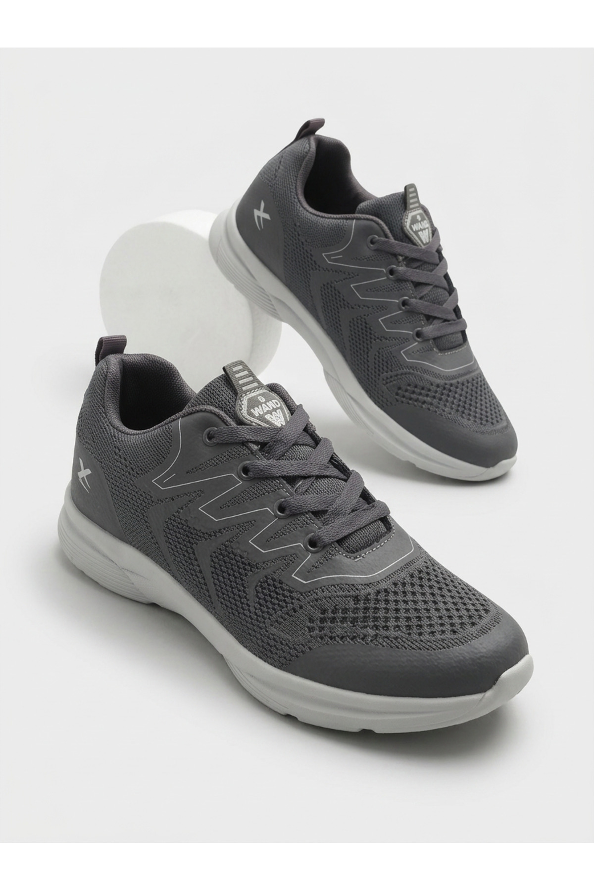 Wand Füme Nefes Alabilen Kumaş Faylon Taban Bağcıklı Sneaker