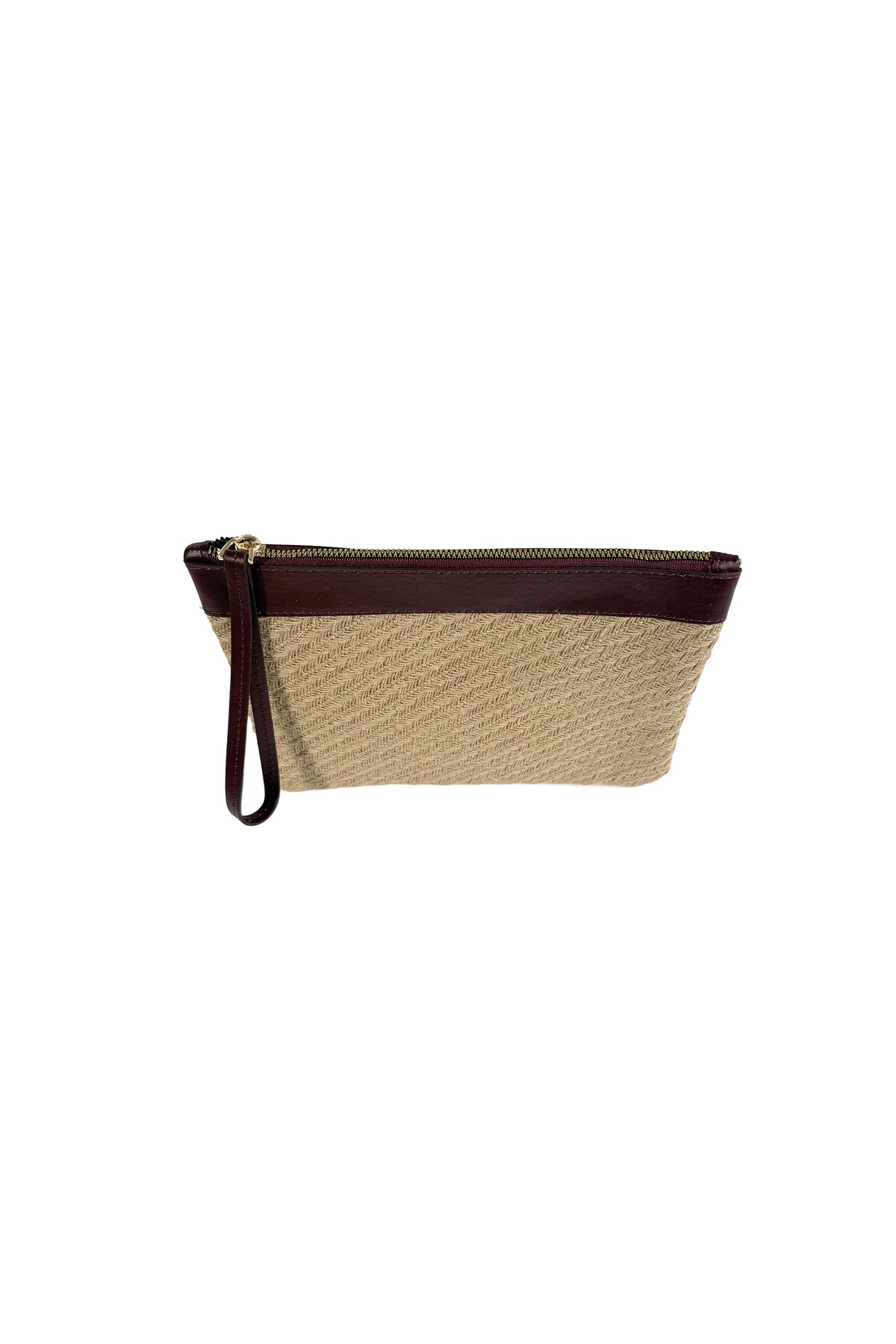 Jolie Hasır Kadın Portföy & Clutch El Çantası Bordo