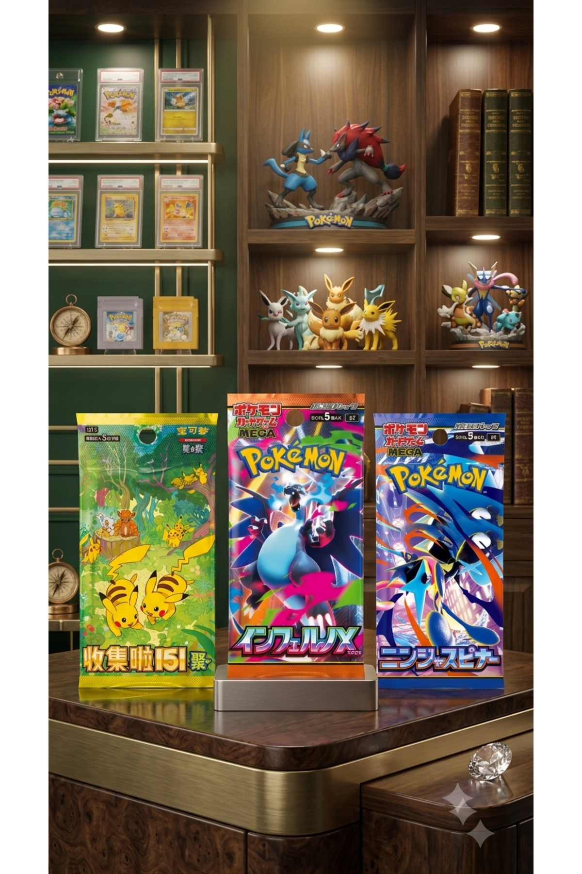 Pokemon TCG Kart Paketi Seti - 151 (Çince) + Inferno X (Japonca) +