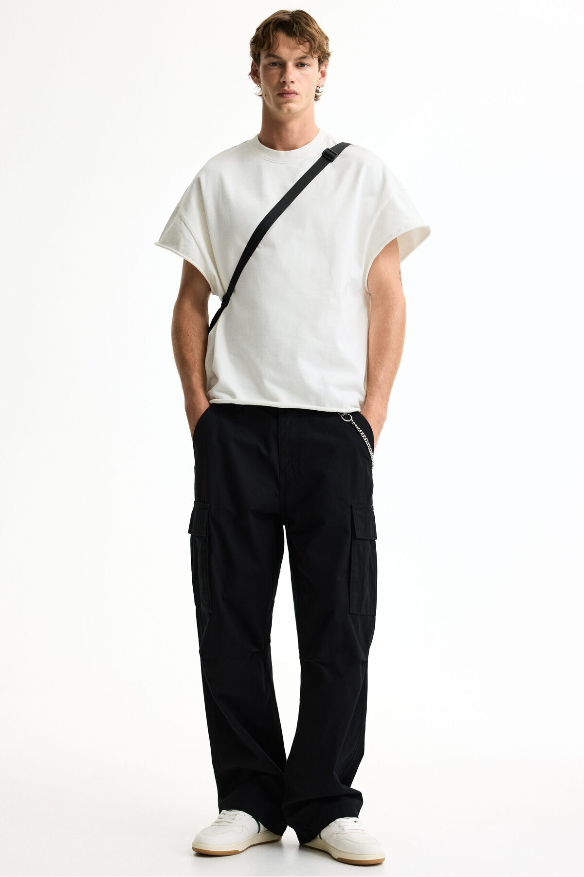 شلوار کارگو مدل Relaxed Fit اچ اند ام شلوار H&M