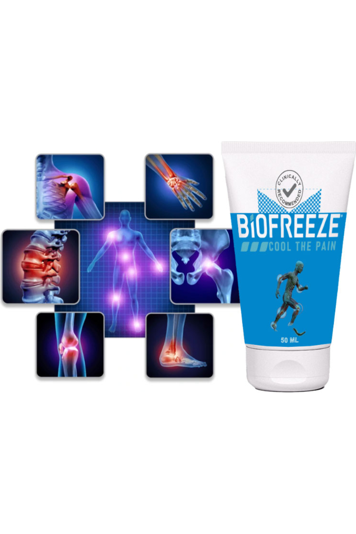 Biofreeze 2 Adet Pain Cream 50 ml Teskin Kremi — GU-EYF-21695-NIDA01 — تصویر 2 از 2