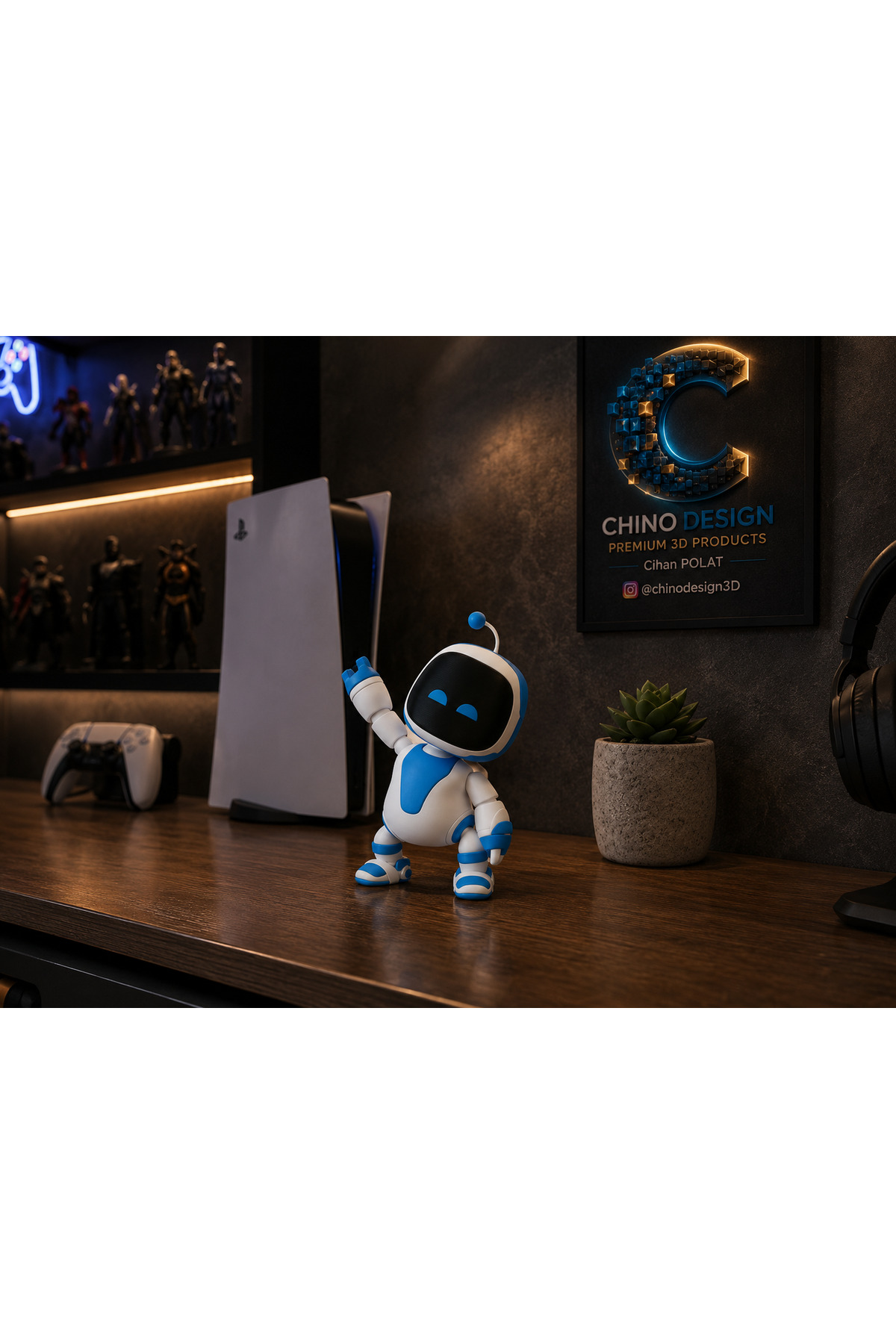 Genel Markalar Astrobot Figür Playstation /TEK PARCA Renkli Özel