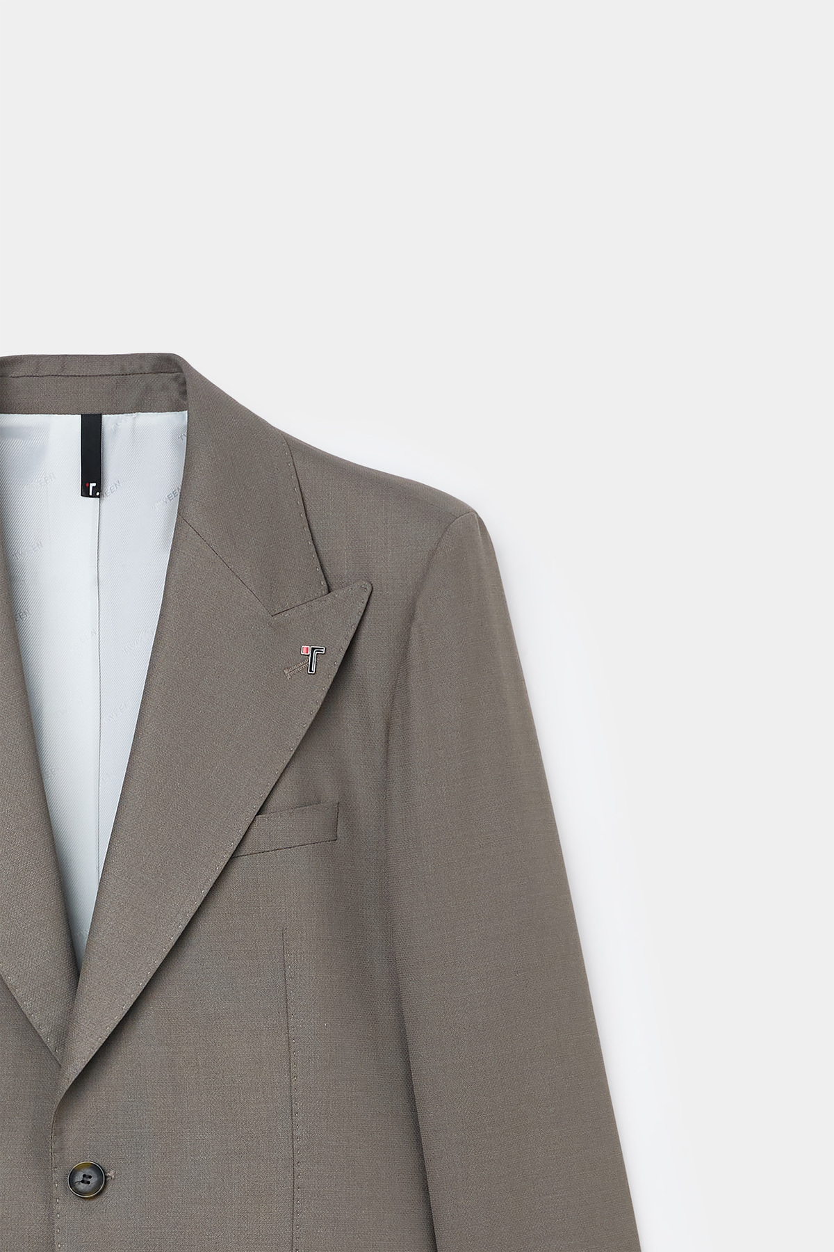 Slim Fit Vizon Armürlü Takim Elbise — بژ 6TF05KV03560M — تصویر 6 از 8