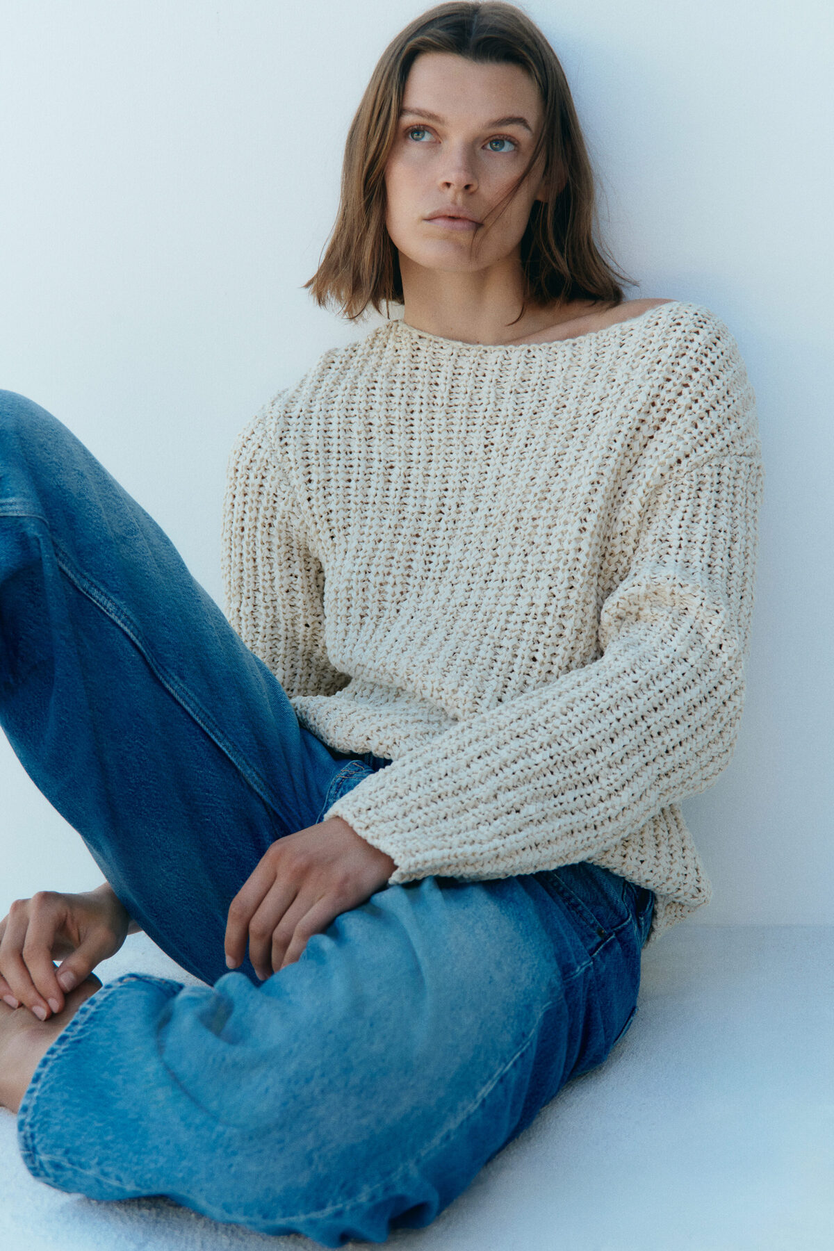 H&M Barrel Regular Waist Ankle Jeans görsel 2