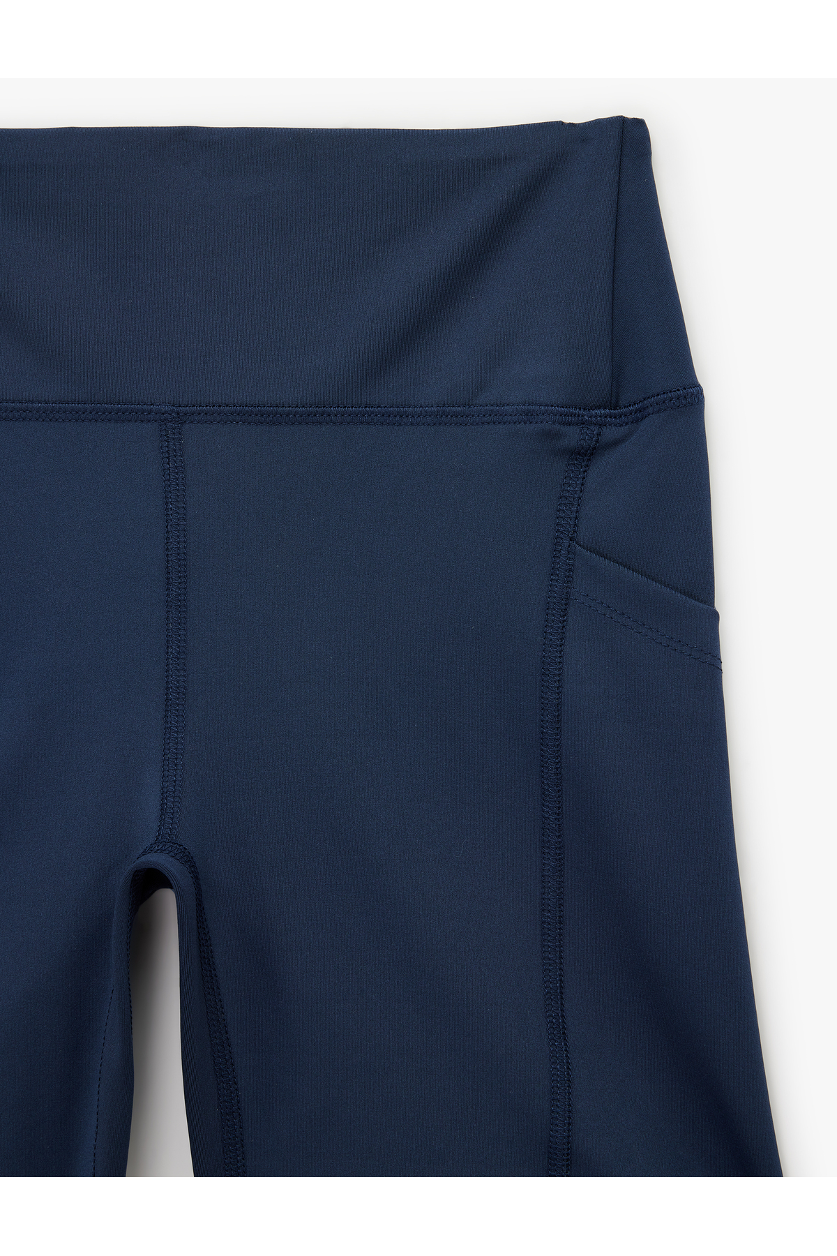 Koton Dikiş Detaylı Slim Fit Yüksek Bel Cepli Spor Biker Tayt görsel 3