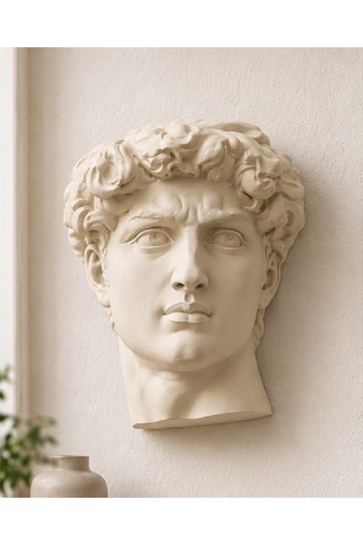Antique Antique David Bust Wall Pot Decorative Wall Bust Pot Wall Pot