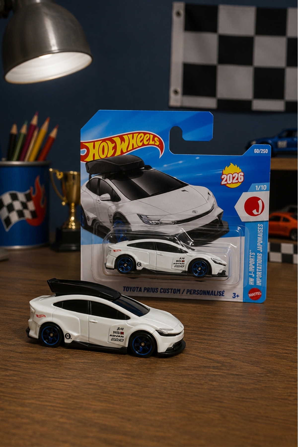 HOT WHEELS Toyota Prius Custom - J-Imports 2026 Special Series Metal Toy Car