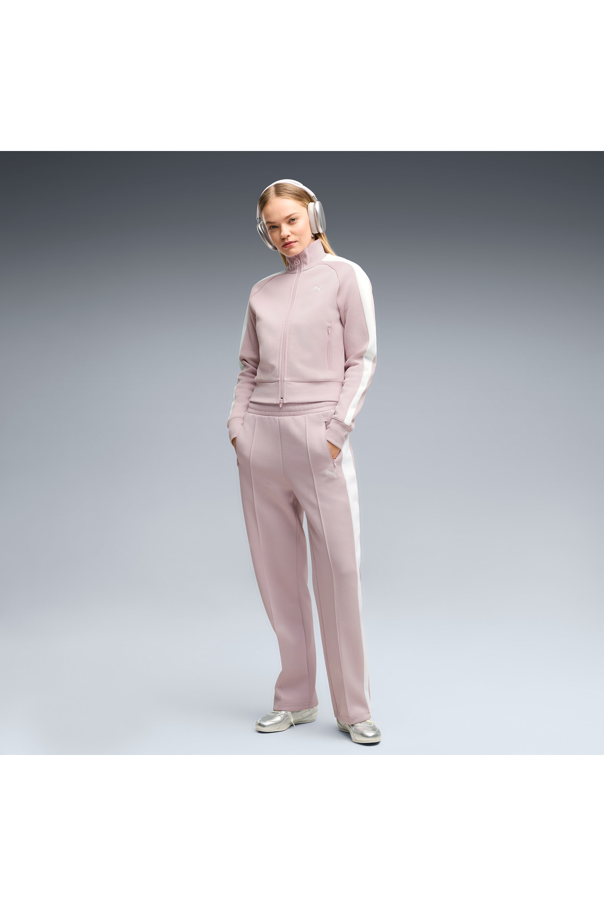 Puma T7 Kadın Pembe Ceket (629796-58) görsel 3